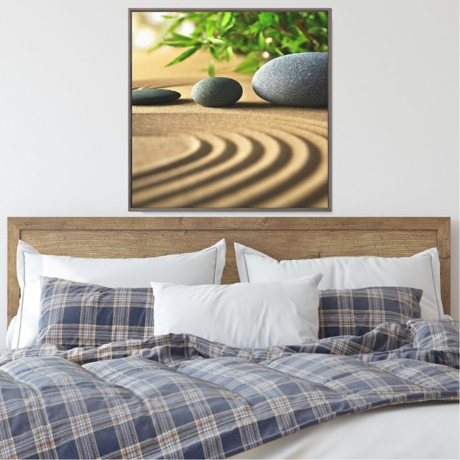Zen Trädgårdskonst Canvastryck (Insitu (sovrum))