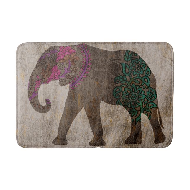 Zen Tribal Asian Elephant Badrumsmatta (Framsidan)