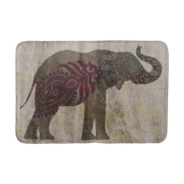 Zen Tribal Elephant Badrumsmatta (Framsidan)