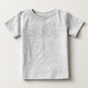 Zen tunn baby grått T-shirt