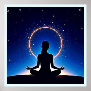 Zen under stjärnorna: Kosmisk meditation Poster