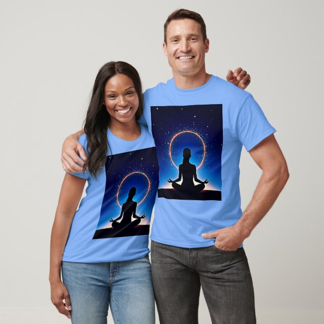 Zen under stjärnorna: Kosmisk meditation T Shirt (Unisex)