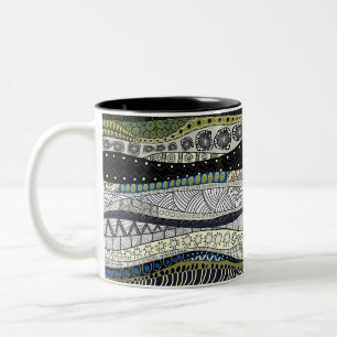 Zen Vågor Abstrakt Design Mugg