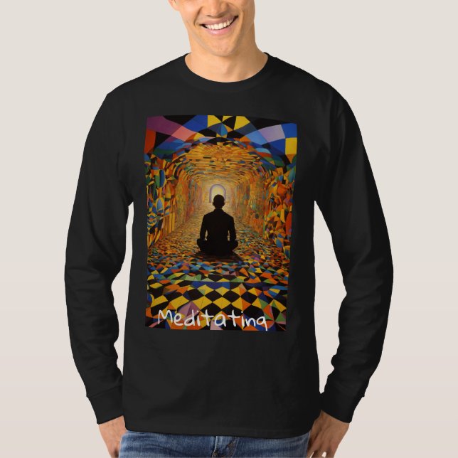 Zen Vibes Manar Meditation T-Shirt (Framsida)