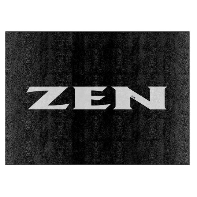 Zen Vit svart glasskiva (Framsidan)