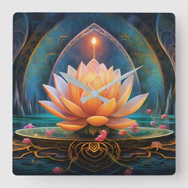 Zen Wall Clock Fyrkantig Klocka (Framsida)