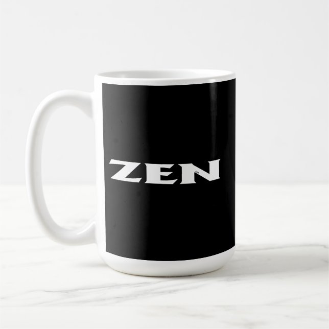 Zen white Black mugg (Vänster)