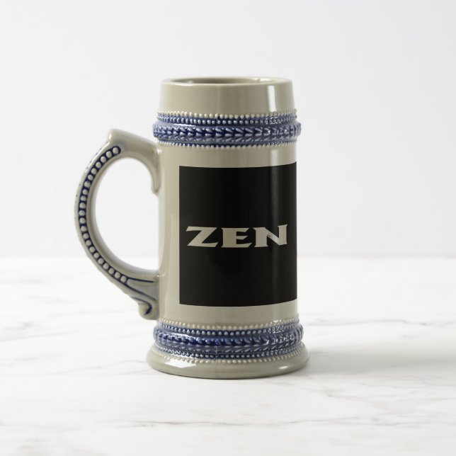 Zen white black stein sejdel (Vänster)