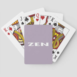Zen white grått Poker-spelkort Casinokort