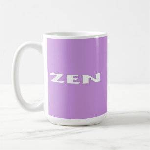 Zen white lilac mugg