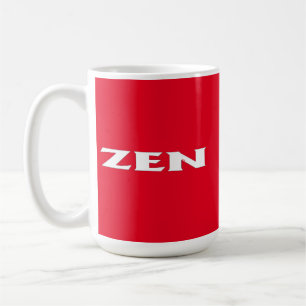 Zen White Red mugg