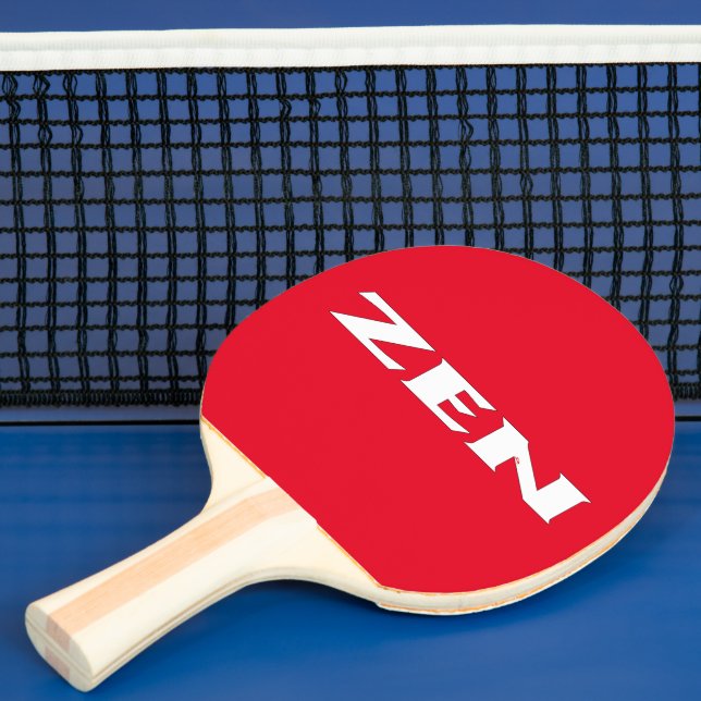 Zen white red ping pong paddle pingisracket (Insitu)