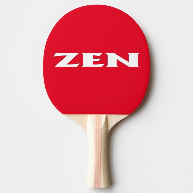 Zen white red ping pong paddle pingisracket (Framsidan)