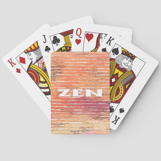 Zen white reeds Poker-spelkort Casinokort (Baksidan)