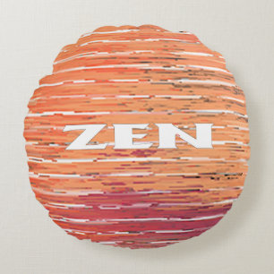 Zen white reeds round poly dekorativ kudde
