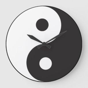 Zen Yin Yang Stor Klocka