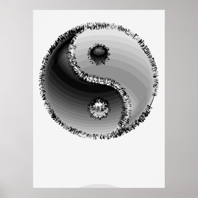 ZEN YIN-YANG SYMBOL POSTER (Framsidan)