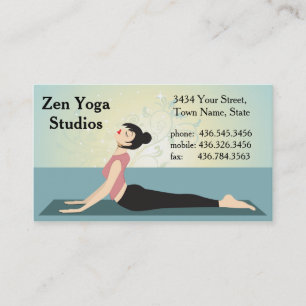 Zen Yoga - Instruktör eller utbildare Visitkort