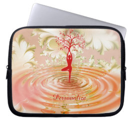 Zen Yoga Livets träd personalize bärbar dator Laptop Fodral