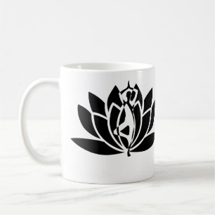 Zen Yoga Lotus Flower Andlig Namaste Kaffemugg
