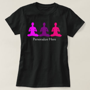 Zen Yoga Lotus Meditation Neon Färg T Shirt