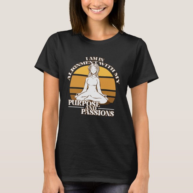 Zen Yoga Meditation Andlig Buddhist Hinduism T Shirt (Framsida)