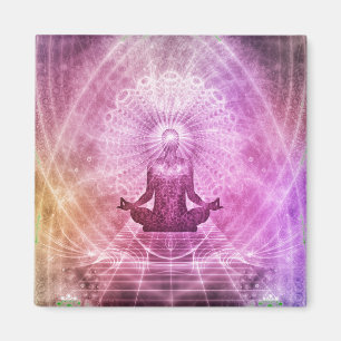 Zen Yoga Meditation Chakra Andlig Magnet