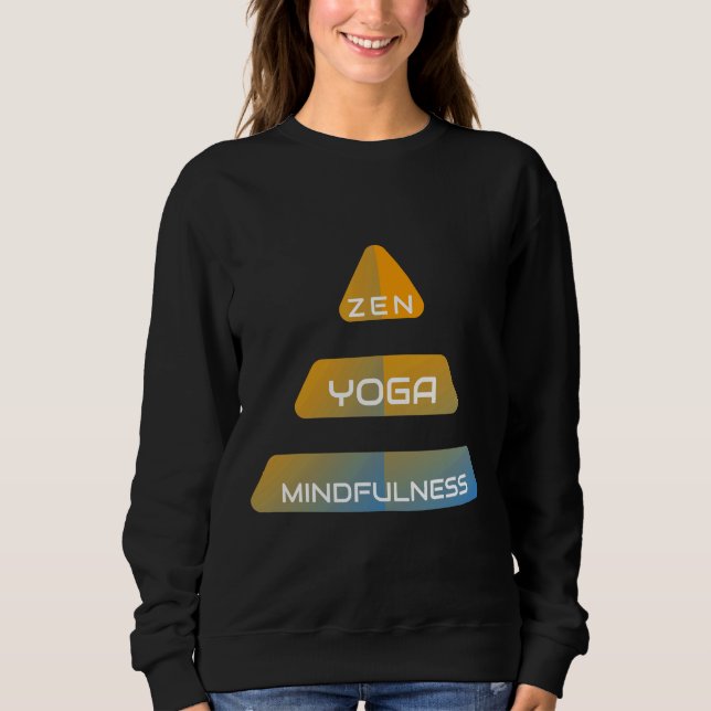 Zen Yoga Mindfulness 2 T Shirt (Framsida)
