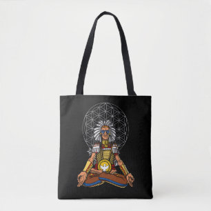 Zen Yoga Native American Chief Indian Meditation Tygkasse