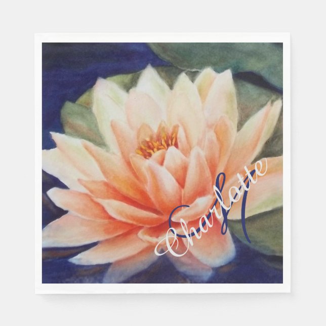 Zen Yoga Party Pappersservett (Framsidan)