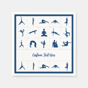 Zen Yoga Positions Special Occasion Namaste Pappersservett