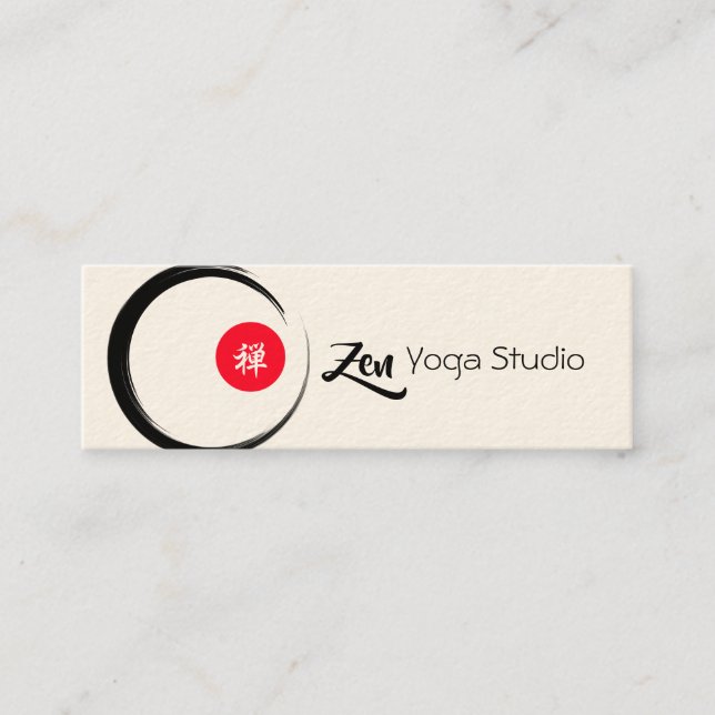 Zen Yoga Studio Mini Visitkort (Framsida)