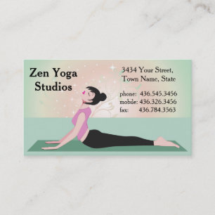 Zen Yoga - ver2 - Instruktör eller utbildare Visitkort