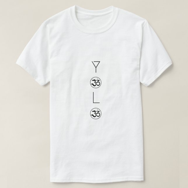 Zen YOLO Om Minimalist T Shirt (Design framsida)