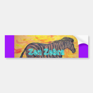 Zen Zebra Bildekal