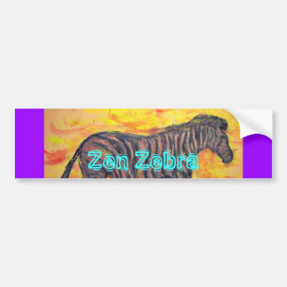 Zen Zebra Bildekal