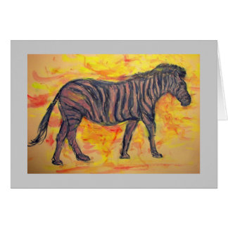 Zen Zebra Hälsningskort