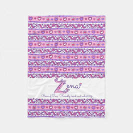 Zena personlig Z namn betyder filt för barn