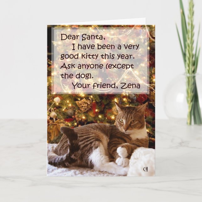 Zena under julkortet i Träd Helgkort (Framsida)