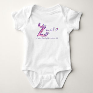 Zenaida tjejer Z namn, betyder anpassningsbar T Tee Shirt