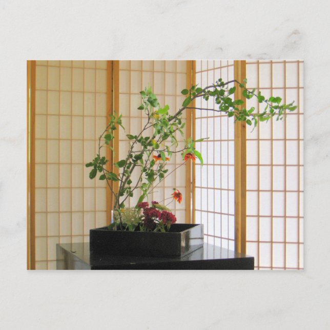 zenblommaordning vykort (Framsida)