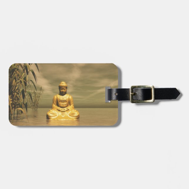 Zenbuddha meditera bagagebricka (Horisontell Framsida)