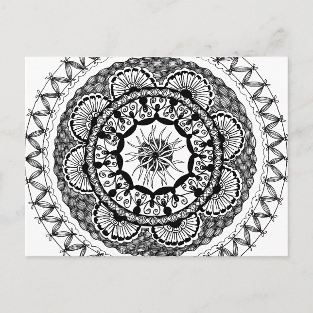 Zendala "Ona" vykort (Framsida)