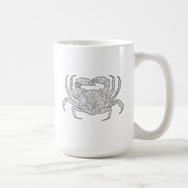 Zendoodle krabba kaffemugg (Höger)