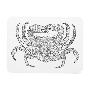 Zendoodle krabba magnet