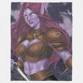 Zendyr i skogen fleecefilt