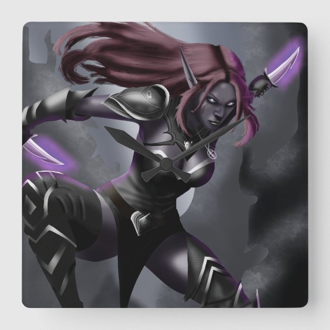 Zendyr på Telogrus Fyrkantig Klocka (Framsida)