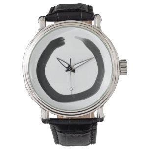 Zenen buddistiska Enso cirklar Armbandsur