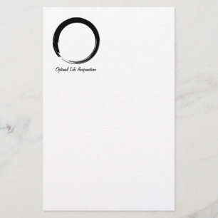 Zenen cirklar med logotypen v3 brevpapper