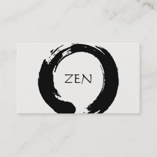 Zenen cirklar meditationvisitkorten visitkort